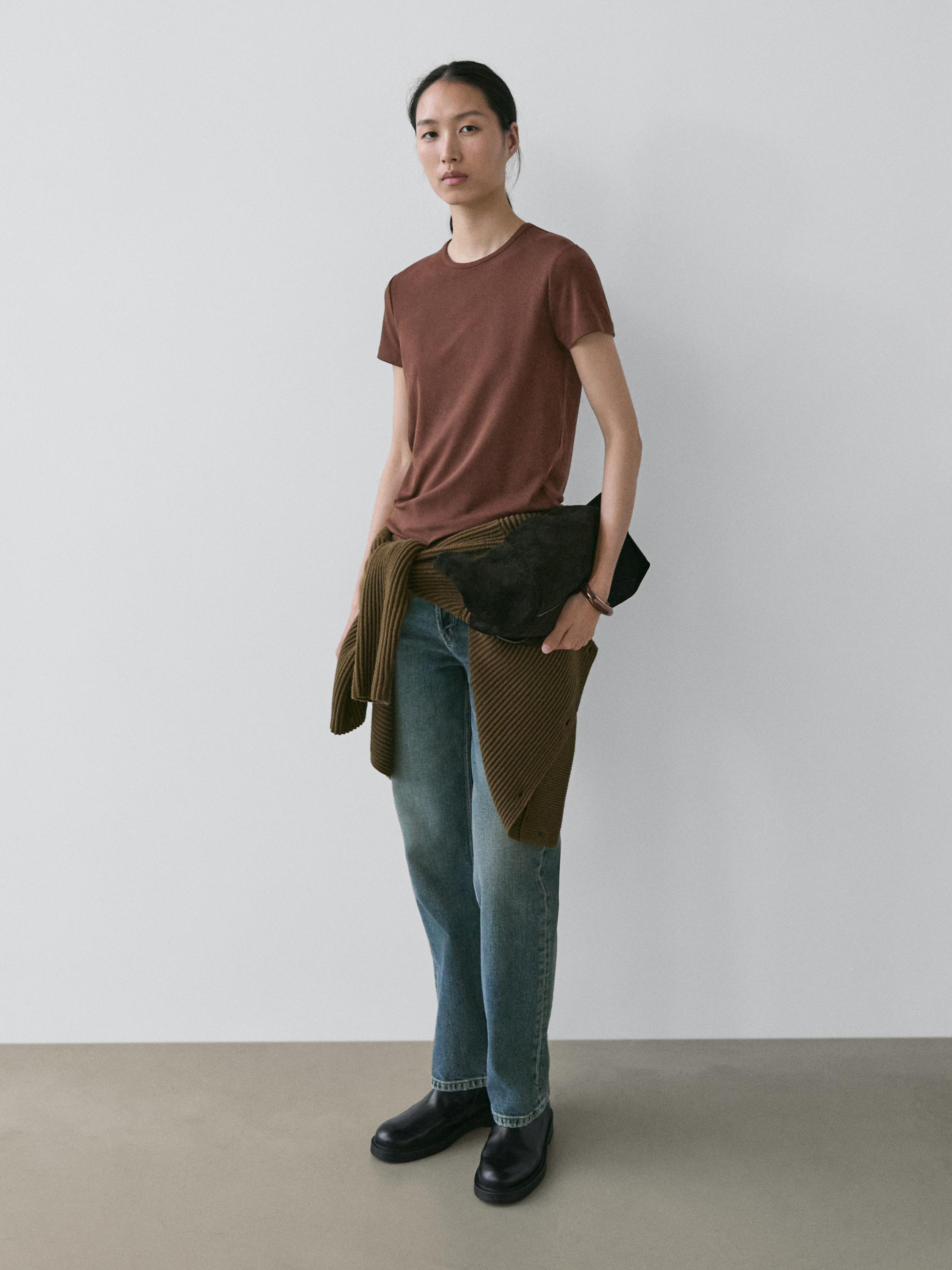 T-shirt à manches courtes en fibre de cellulose