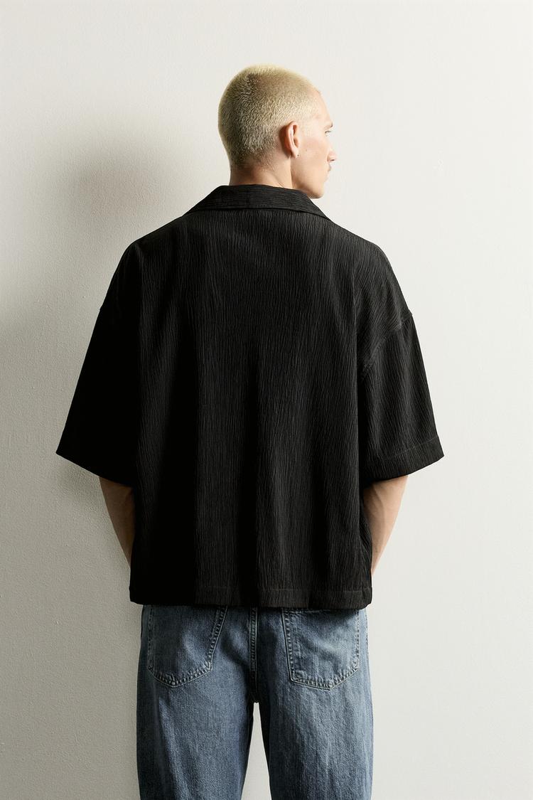Camisa de corte relajado con textura 3