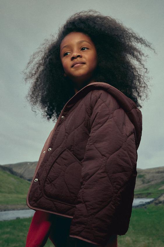 WATER-REPELLENT PADDED JACKET - Aubergine by Zara - Image 0