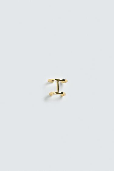 PENDIENTE EARCUFF DOBLE - Oro de Zara