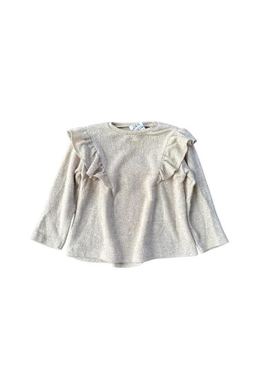 SOFT LONG SLEEVE RUFFLE TOP