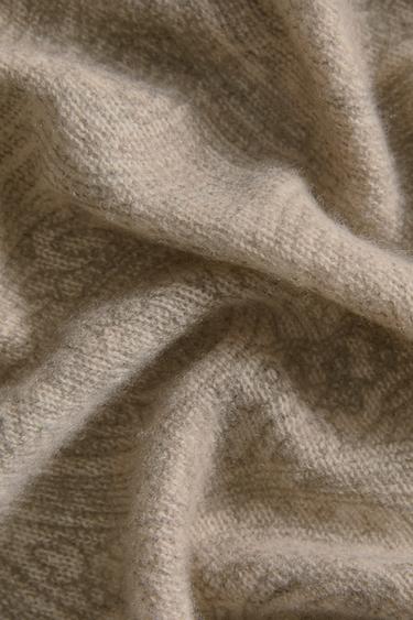 CASHMERE THROW - Beige by Zara