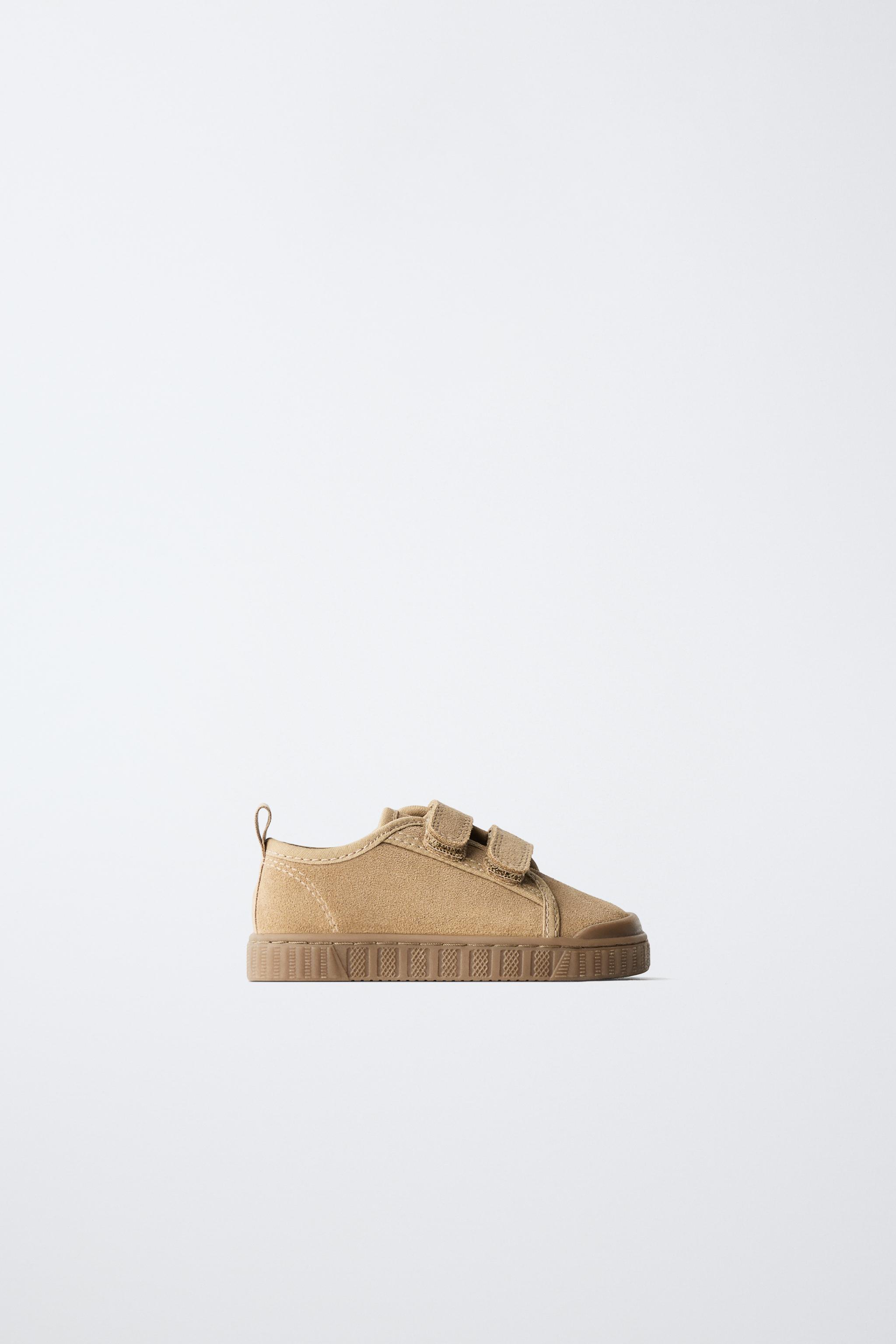 LEATHER BAREFOOT SNEAKERS — Sandy Brown