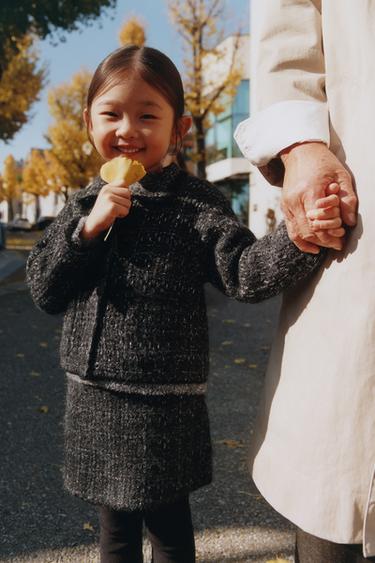SHINY KNIT SKIRT - Anthracite Grey by Zara