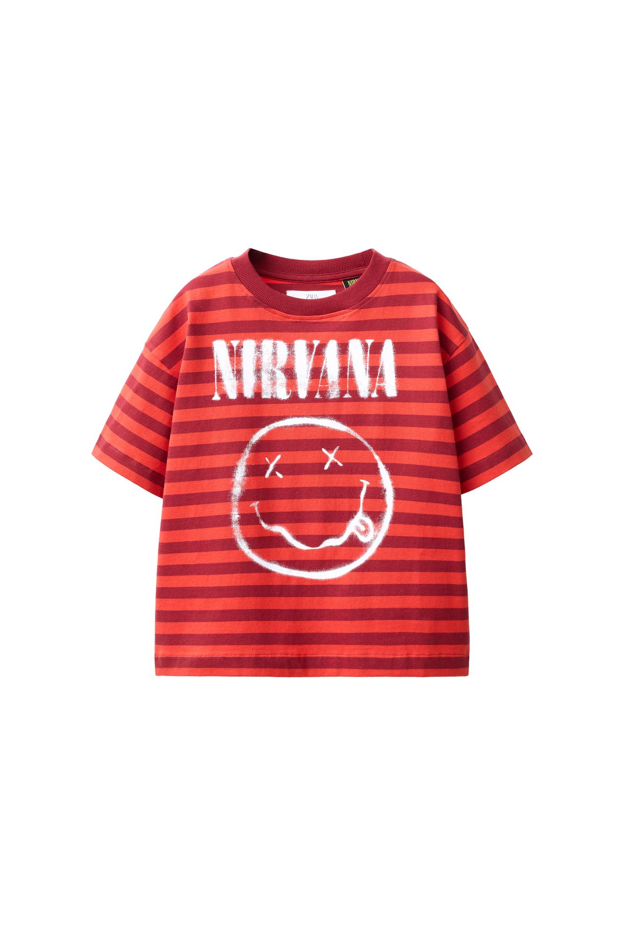 Футболка в полоску с принтом Nirvana ®