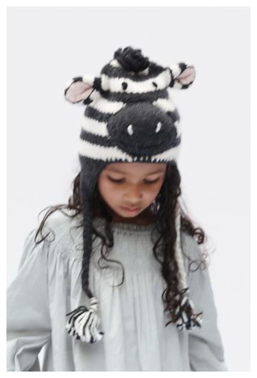 GORRO CEBRA LANA LIMITED EDITION - rayas de Zara