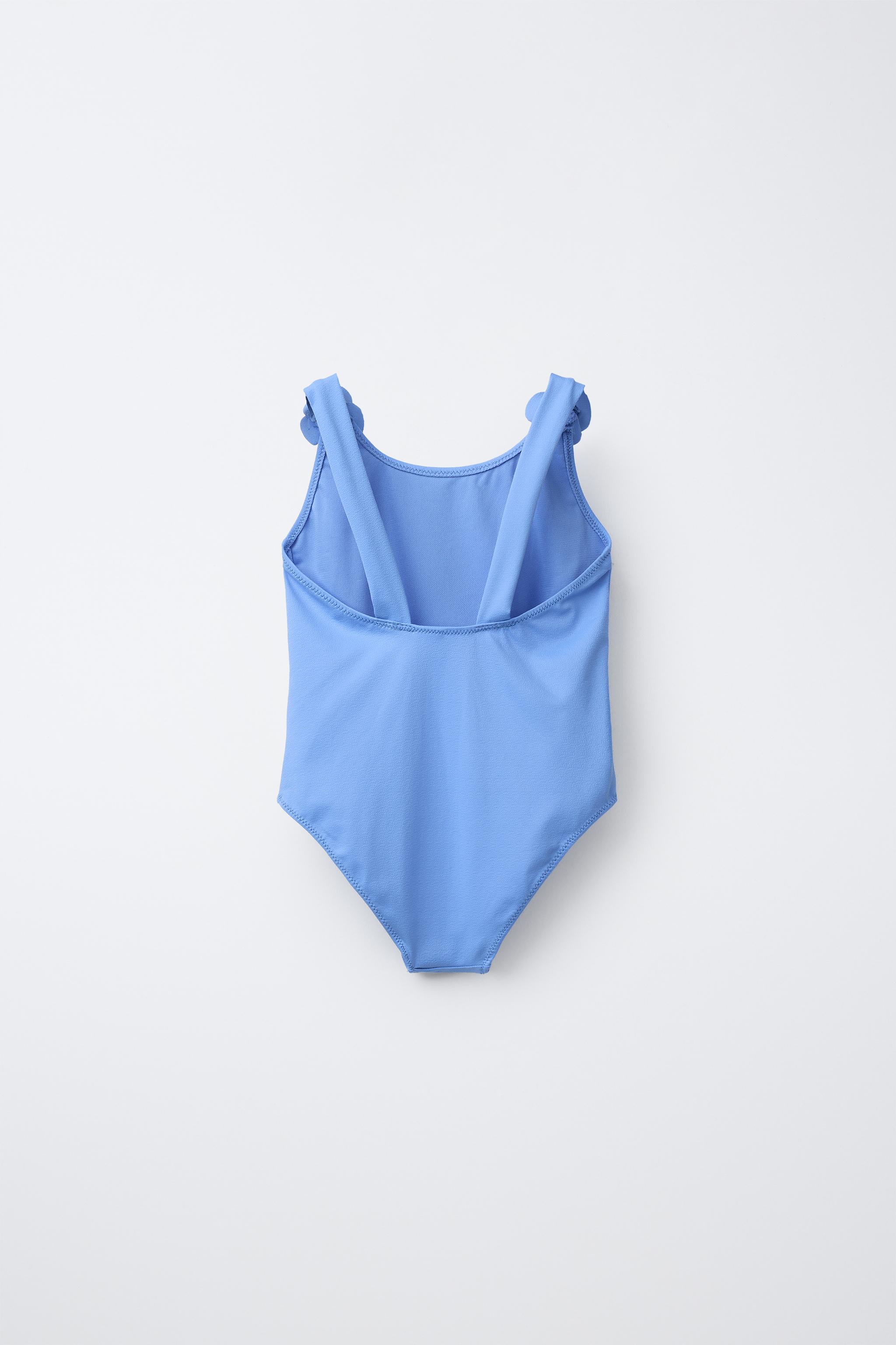 6-14 ANS/ MAILLOT DE BAIN TEXTURE FLEURS 3D