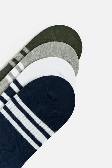 CHAUSSETTES PROTÈGE-BAS RAYURES LOT DE 4 - divers de Zara - Image 1