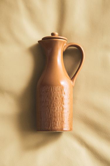 CARAMEL-COLOURED STONEWARE CRUET - Yellow by Zara - Image 5