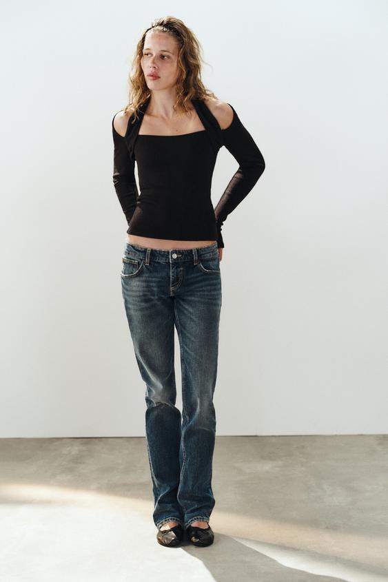 TOP HALTER DOBLE - Negro de Zara - Imagen 0