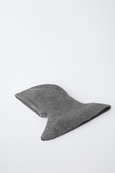 GESTRICKTE STURMHAUBE - Grau von Zara