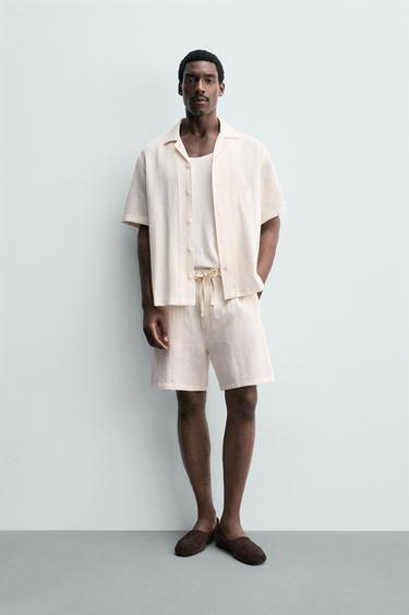 GEOMETRIC JACQUARD SHIRT - Ecru by Zara