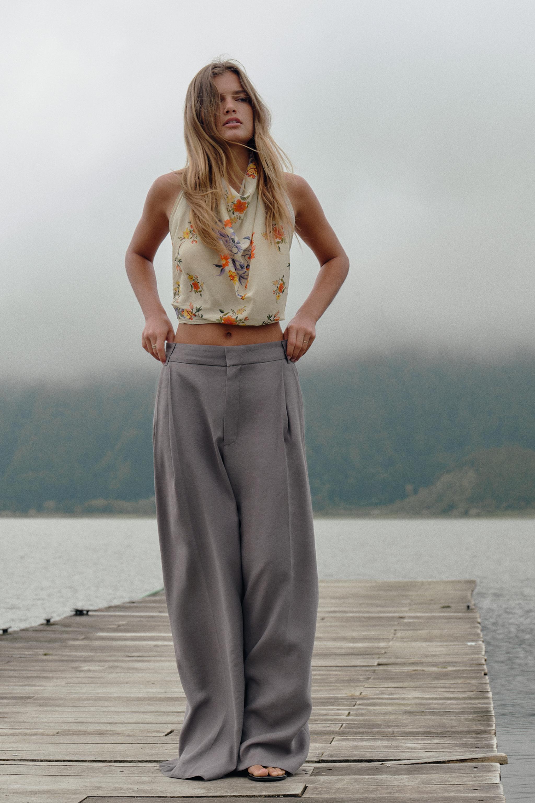 PANTALON DOUBLE PLI PATTES DE BOUTONNAGE