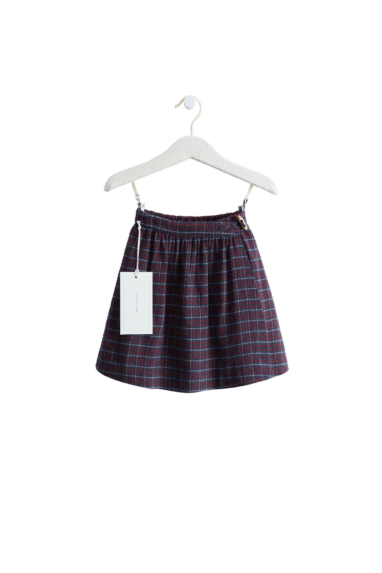 Юбка в клетку из коллекции ZARA TIMELESS
