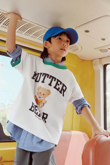 BUTTERBEAR © 체크 셔츠 - Zara 블루