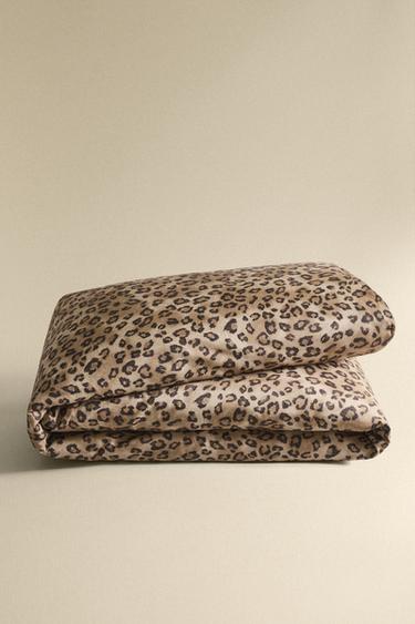 ANIMAL PRINT SATEEN DUVET COVER - Leopard de Zara - Image 4