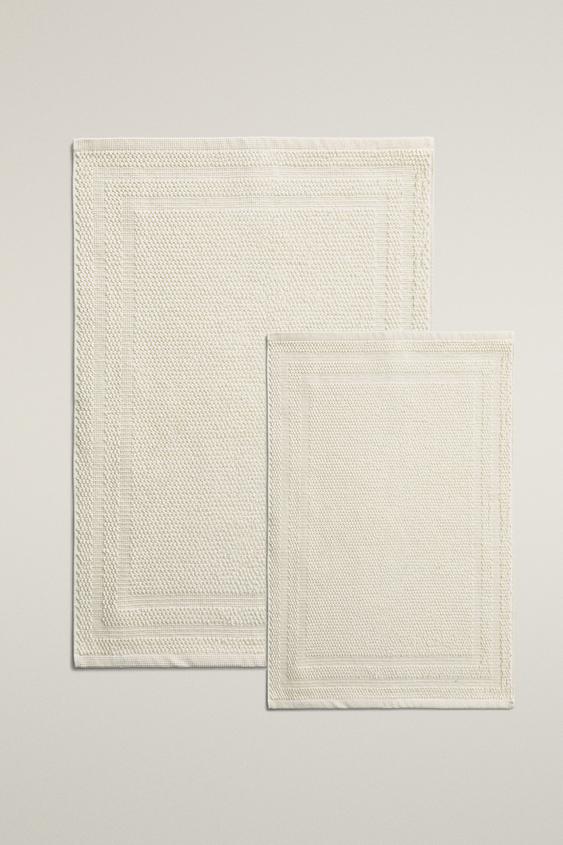 COTTON BATH MAT - Ivory by Zara - Image 0