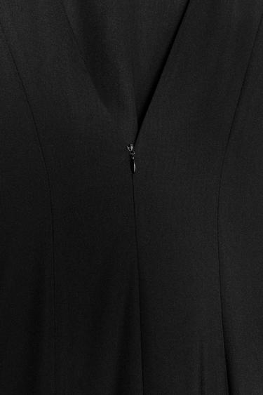 ROBE LONGUE CRÊPE ZW COLLECTION - Noir de Zara - Image 4