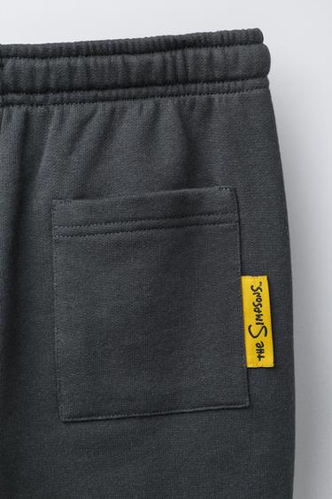 PANTALON EN MOLLETON JOGGER THE SIMPSONS ™ MATT GROENING - Vert gris de Zara - Image 3