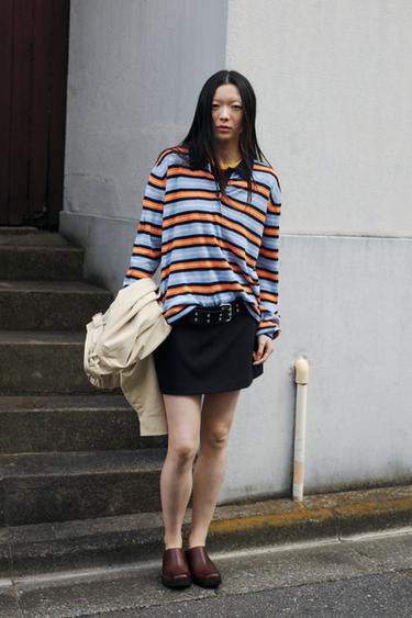 SKORT WITH BELT - Black by Zara