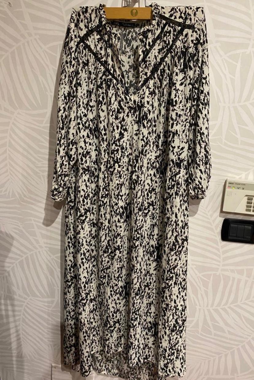LACE-TRIMMED PRINTED DRESS - Image 5