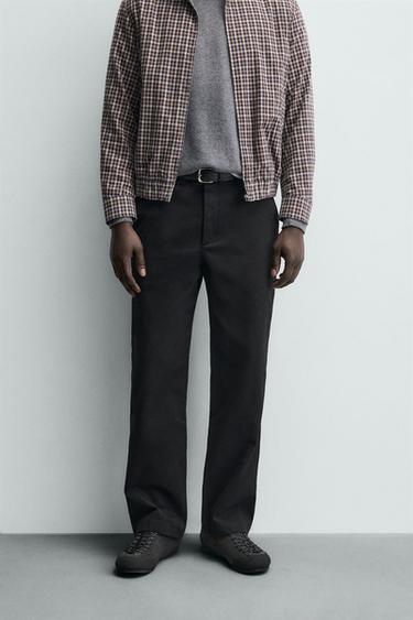 PANTALÓN CHINO REGULAR FIT - Negro de Zara