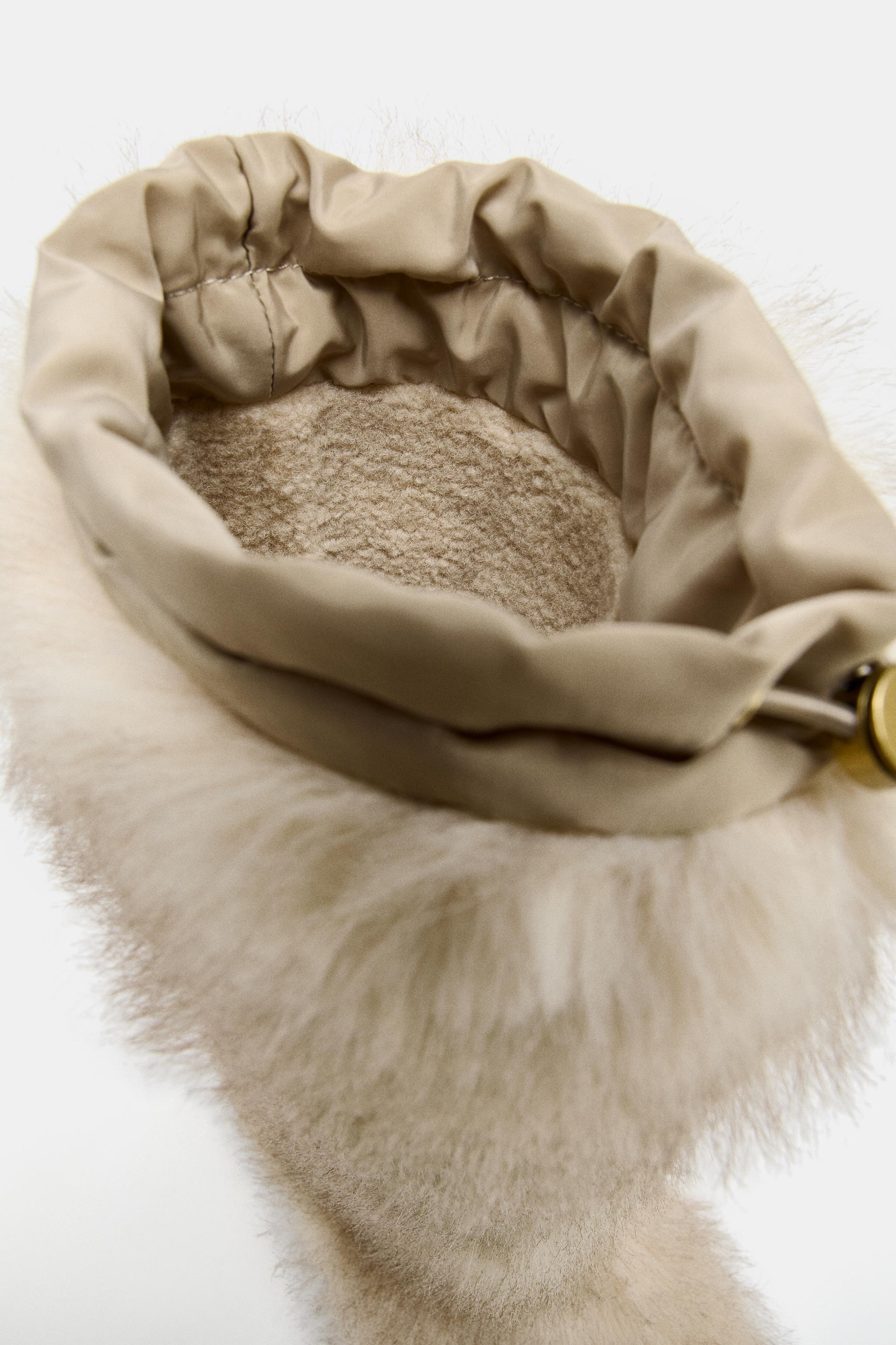 FAUX FUR ANKLE BOOTS WITH STRAP SKI COLLECTION