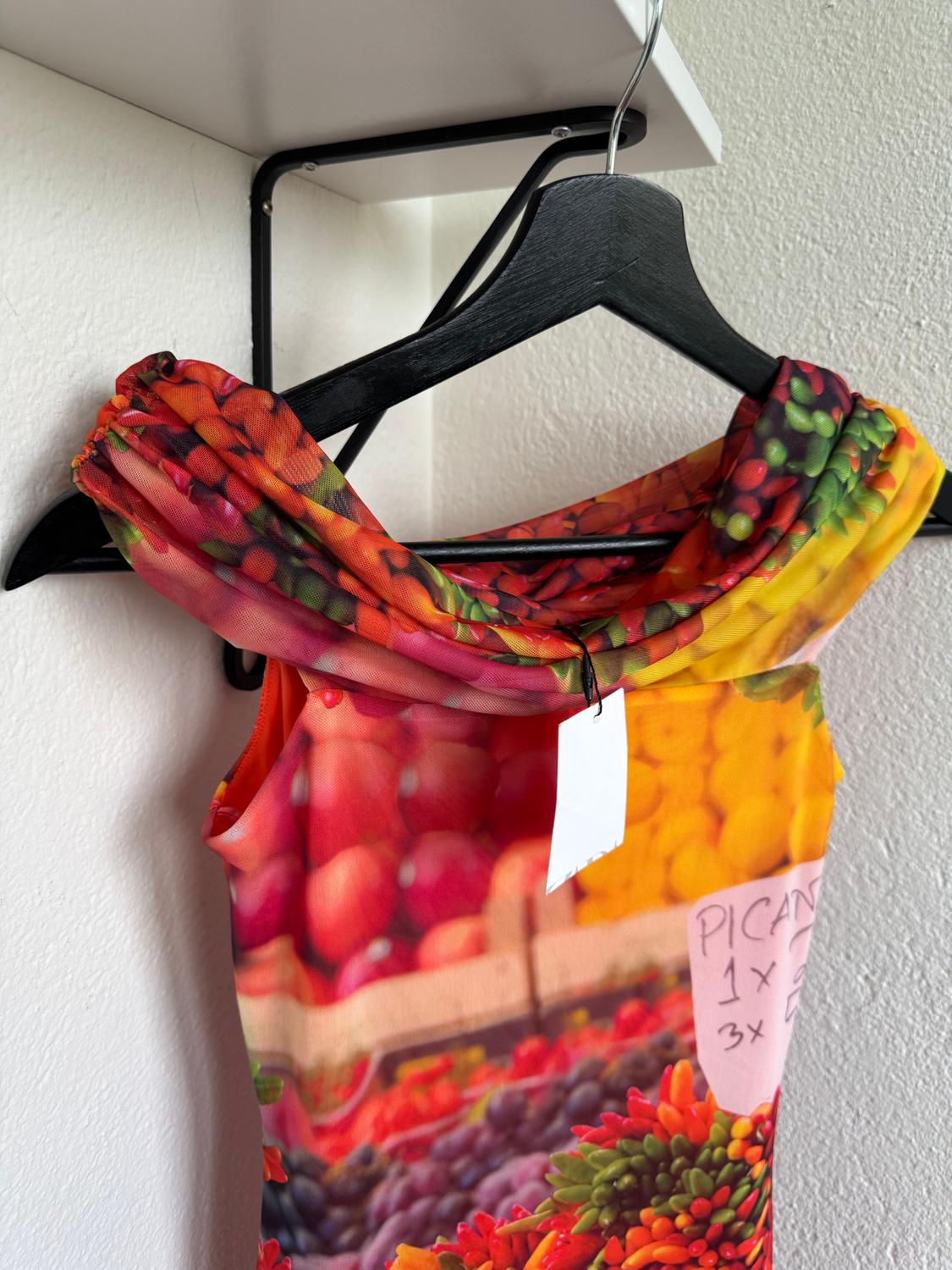 PRINTED TULLE DRESS - Image 2