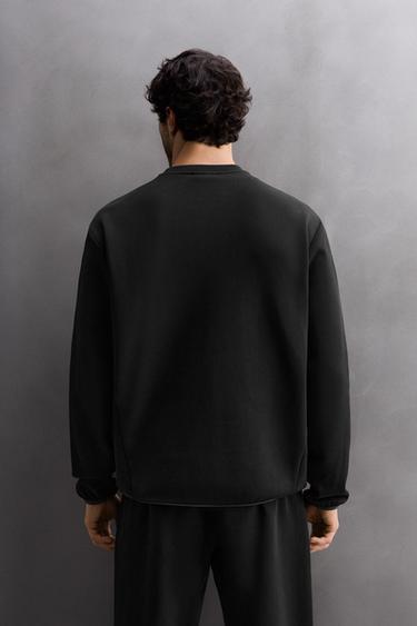 SWEAT TECHNIQUE RAS DU COU - Noir de Zara - Image 2