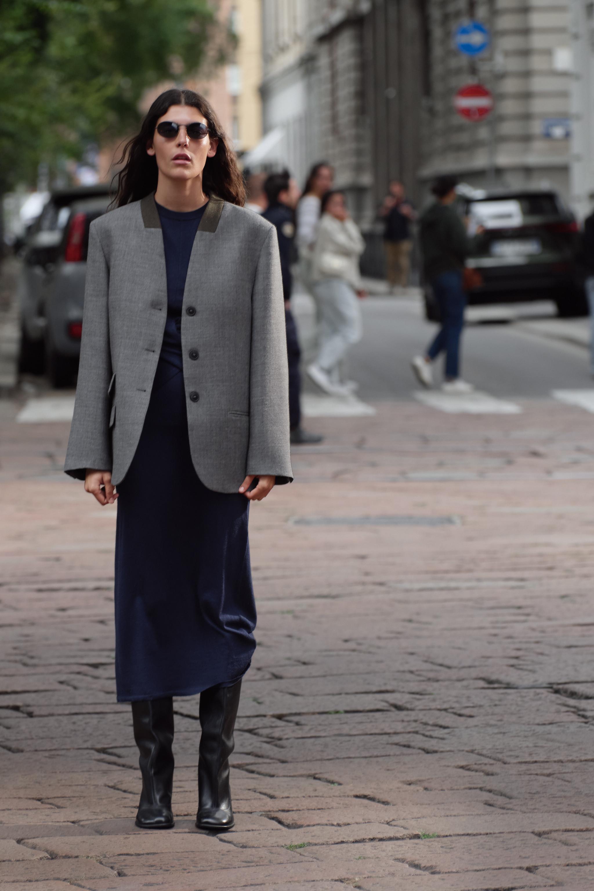 Zara newest Woman Grey Wool Coat