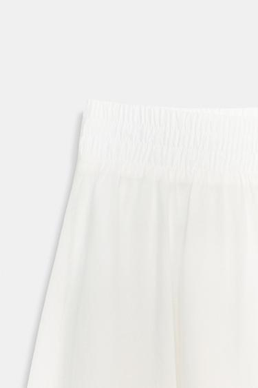 JUPE MI-LONGUE CAPE - Blanc de Zara - Image 7