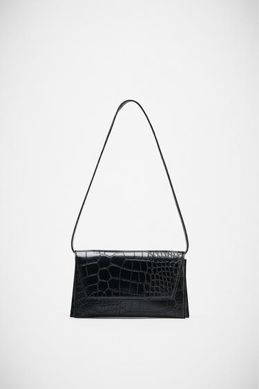 MINI BANDOLERA EFECTO RELIEVE - Negro de Zara