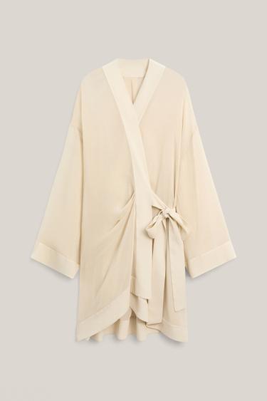 Zara Flowing textured kimono - LIMITED EDITION - Ecru