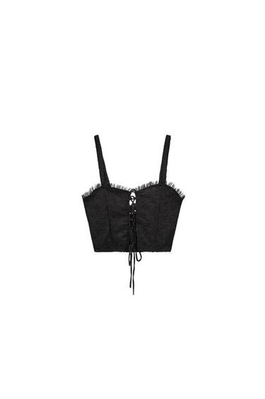 TULLE CROP TOP