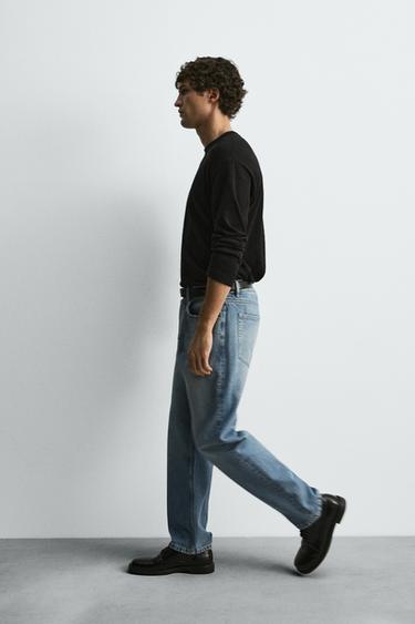 STRAIGHT ANKLE FIT JEANS - Mid-blue by Zara - Image 5