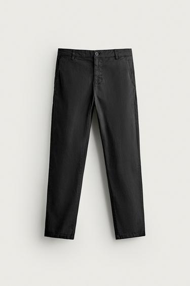 PANTALÓN CHINO SKINNY FIT - Negro de Zara