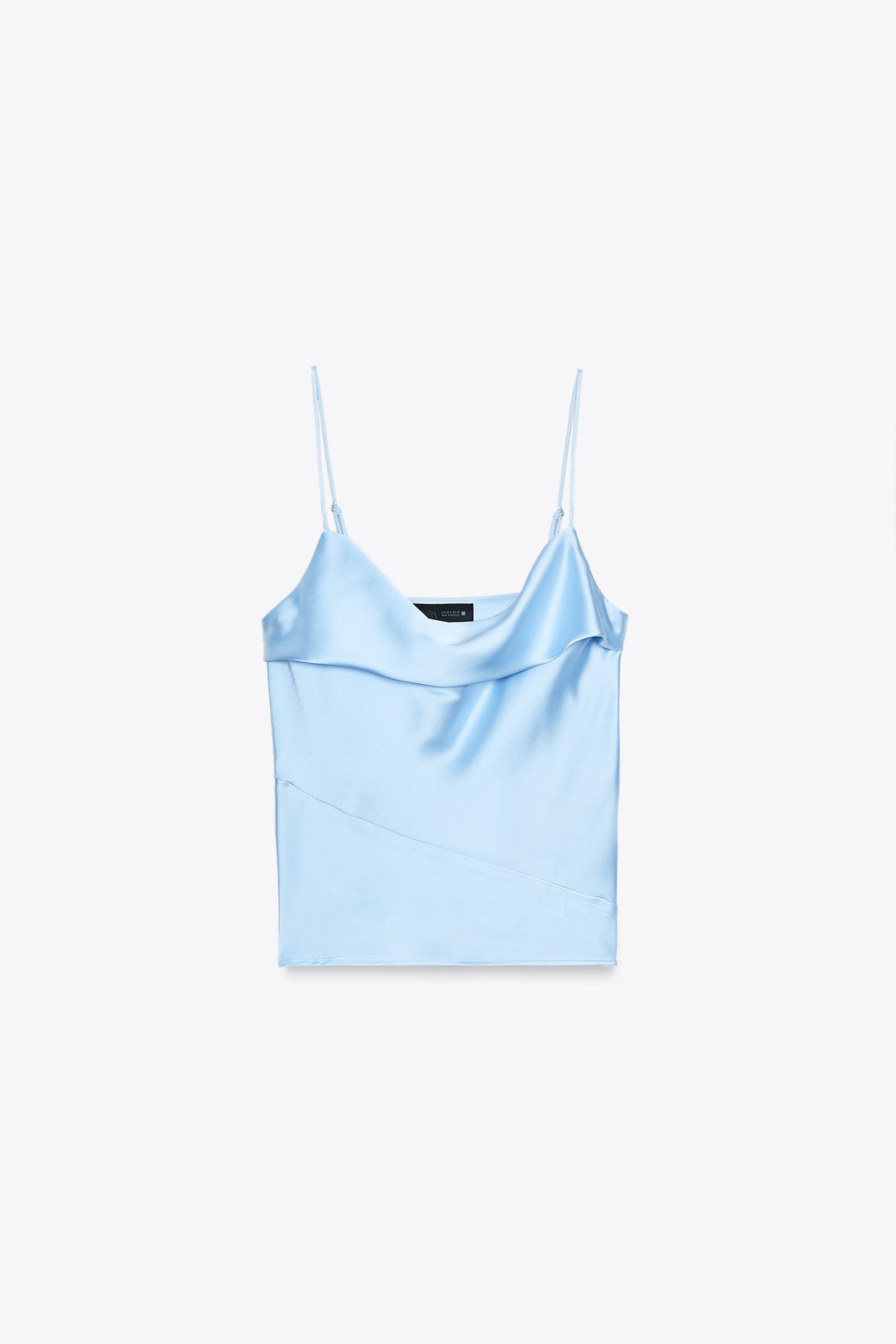 トップス enof ace camisole blue enof ace camisole