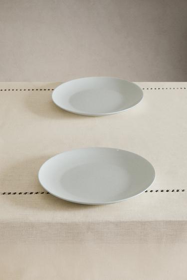 HEMSTITCHED INSERT LINEN TABLECLOTH - Ecru by Zara - Image 1