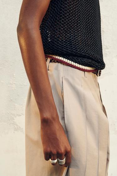 PANTALON À PLIS PLATS ÉDITION LIMITÉE - Pierre de Zara - Image 3