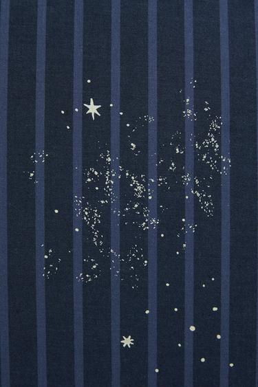 TAIE D’OREILLER ENFANT ESPACE RAYURES - Bleu de Zara - Image 4