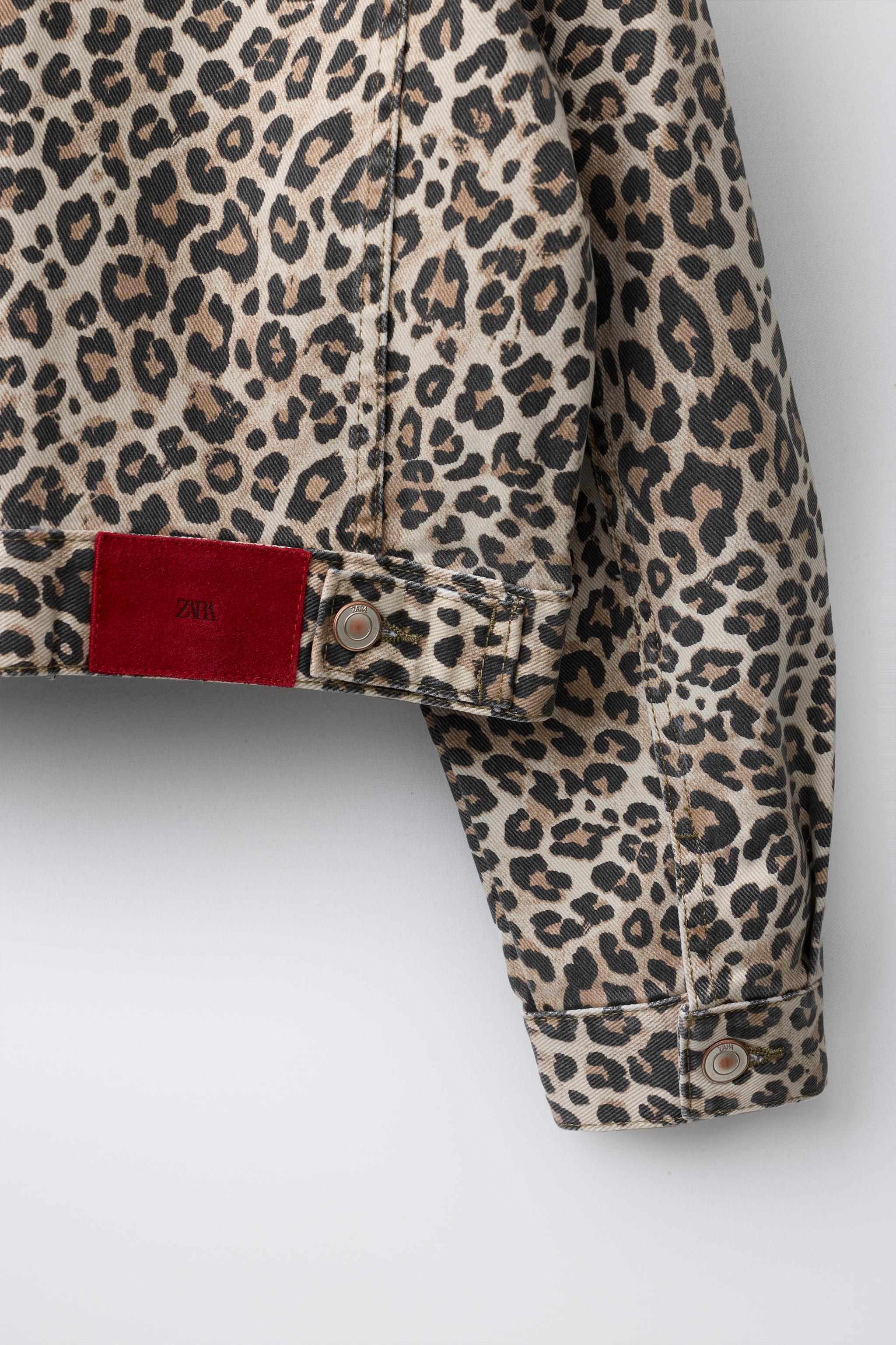 VESTE EN JEAN ANIMAL PRINT