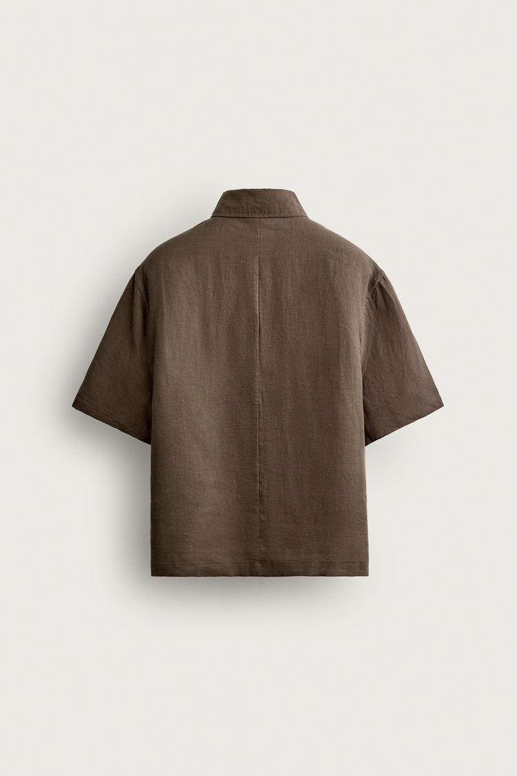 Camisa Polo de Lino 100% Corte Box Fit 7