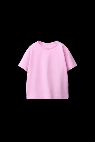 EINFACHES T-SHIRT - Rosa von Zara