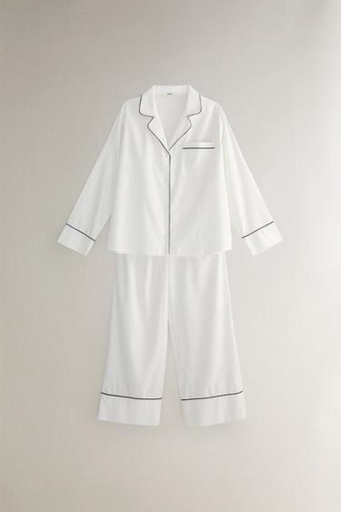 STRIPED JACQUARD SHIRT - Oyster-white by Zara - Image 4