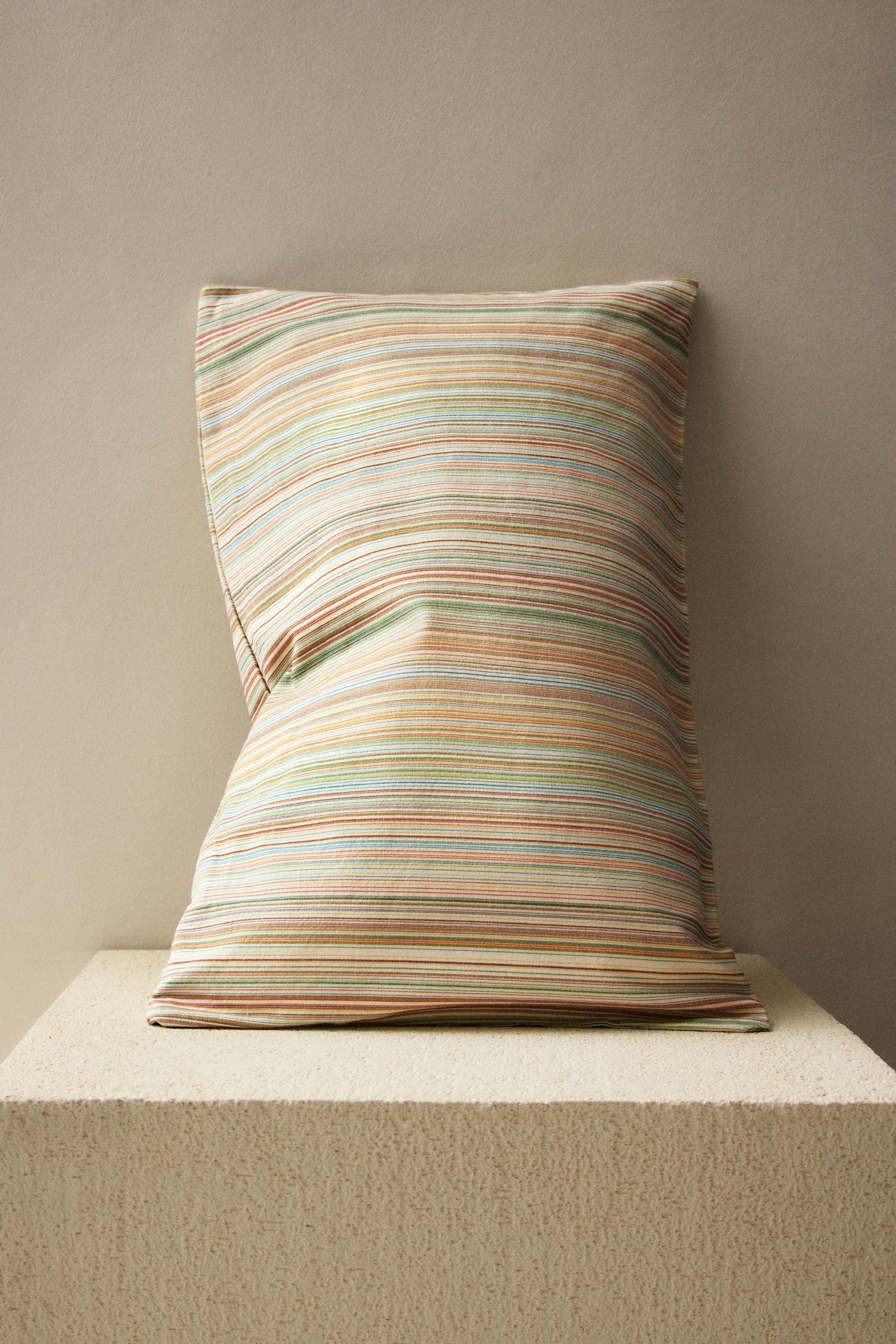 HOUSSE DE COUSSIN RAYURES