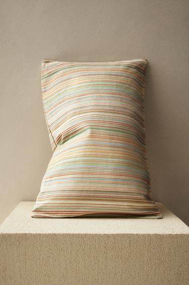 STRIPED CUSHION COVER - Oyster-white by Zara - Image 5
