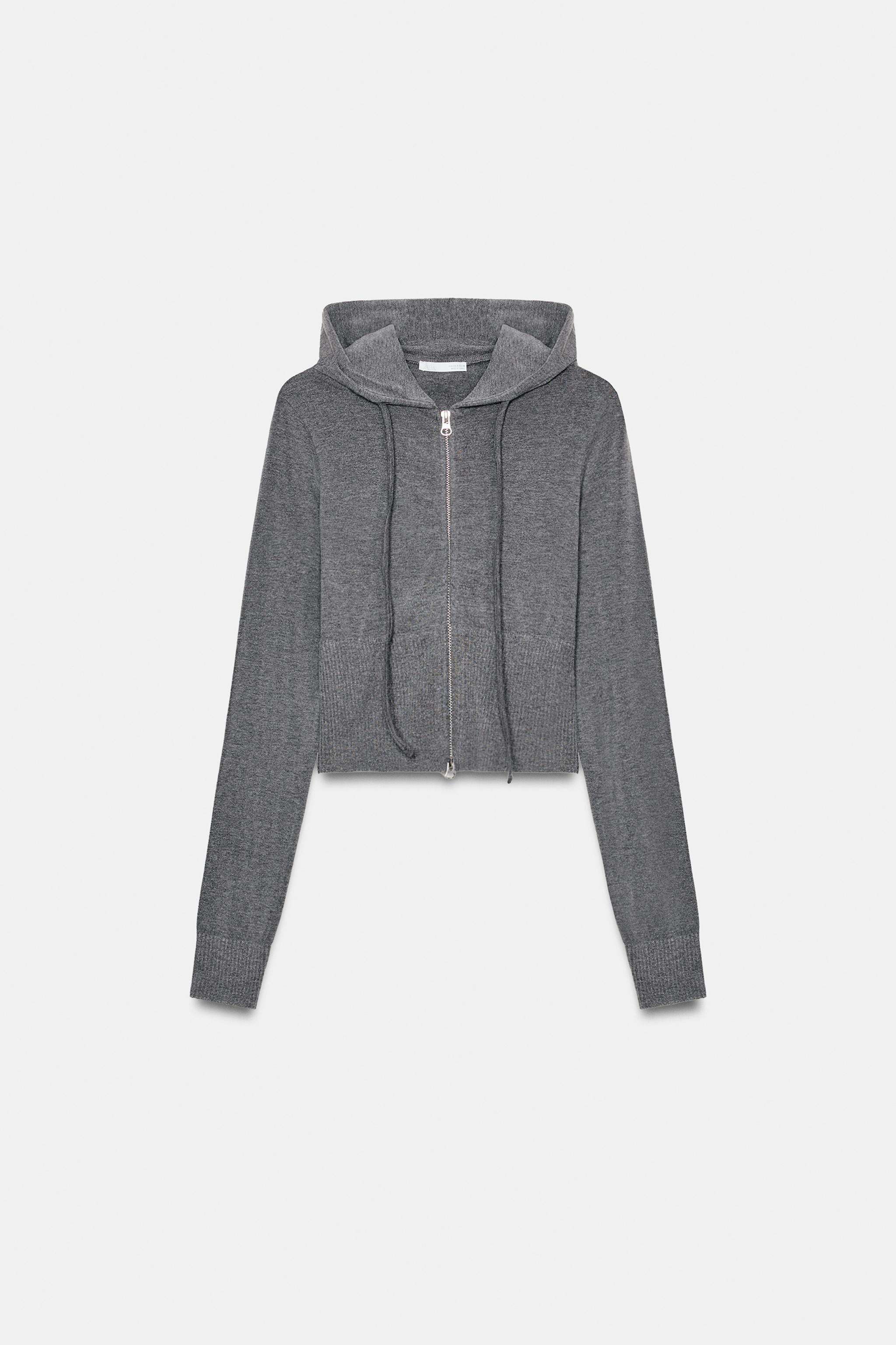 SEAMLESS CROPPED SWEATSHIRT - brown vigore | ZARA South Africa