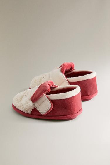 CHAUSSONS ENFANT NOËL PÈRE NOËL - Rouge de Zara - Image 3