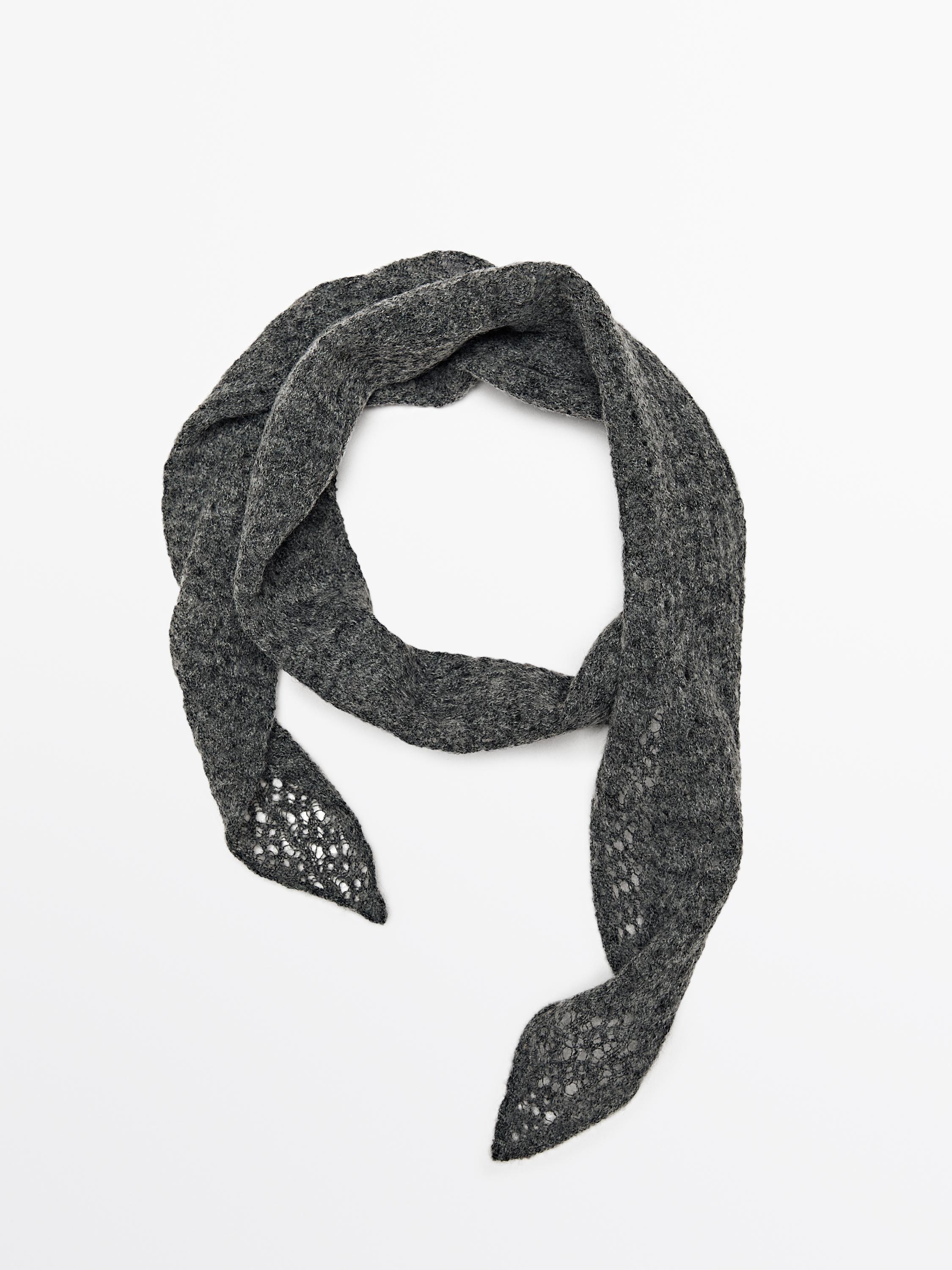 Foulard cravate en maille