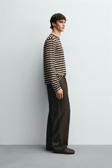 STRIPED LONG SLEEVE T-SHIRT - Stripes by Zara - Image 3